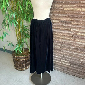 Doncaster Navy Blue Velvet Maxi Skirt